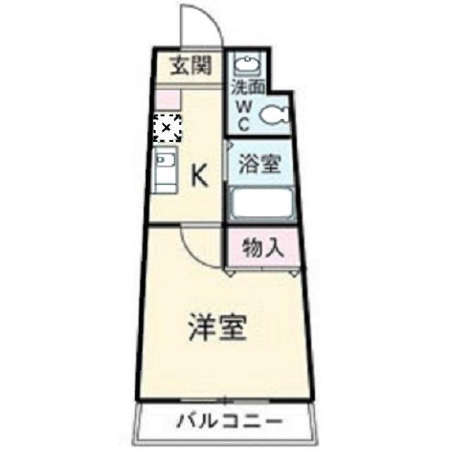 セラヴィ坂崎(1K/9階)の間取り写真