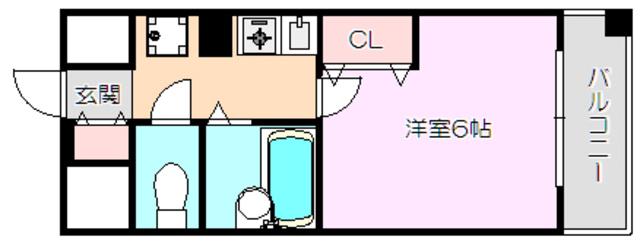 エスリード新大阪第8(1K/5階)の間取り写真