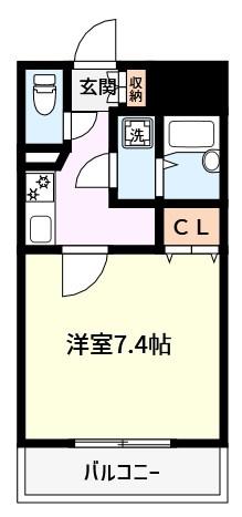 POWERHOUSE/BO(1K/3階)の間取り写真