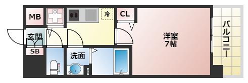 TOYOTOMI STAY PREMIUM ABENO天王寺(1K/8階)の間取り写真