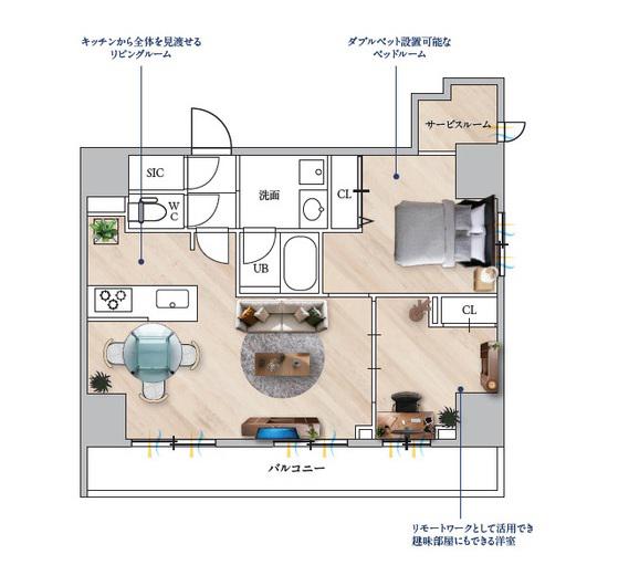 ALIVIS東京尾久 ALIVIS東京尾久(2SLDK/2階)の間取り写真
