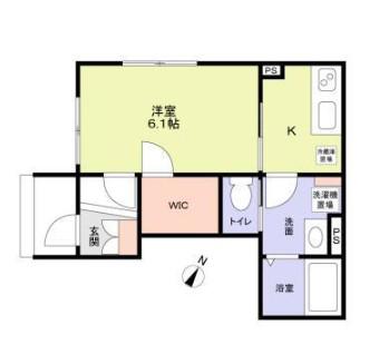 MALULANI A(1K/1階)の間取り写真