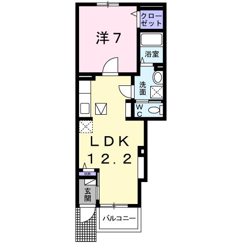 アニメート・トクヨーPARTII(1LDK/1階)の間取り写真