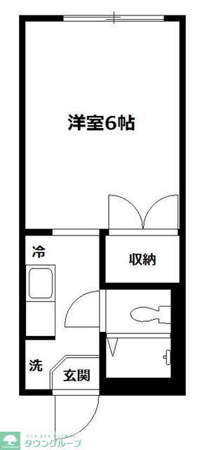 スターハイム(1K/1階)の間取り写真