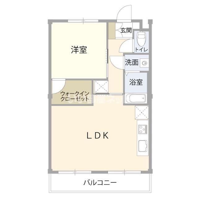 サントアリオ光町(1LDK/1階)の間取り写真