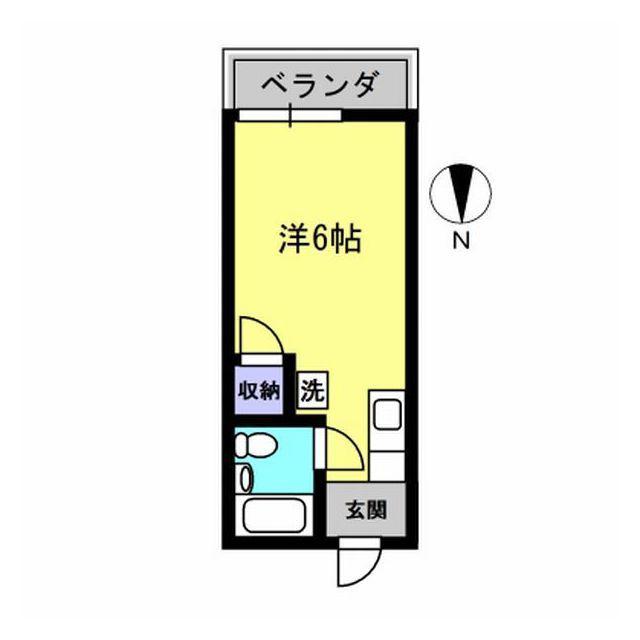 アーバンエノモトI(ワンルーム/2階)の間取り写真