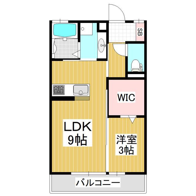 フォルトゥーナ(1LDK/1階)の間取り写真