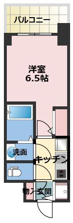 ARCOBALENO OSAKA FUSE旧S-RESIDENCE(1K/8階)の間取り写真