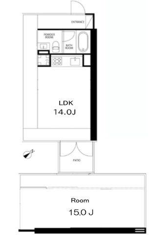 G-FLAT(1LDK/2階)の間取り写真