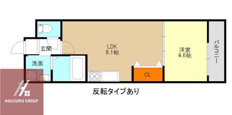 フジパレス城東イースト(1LDK/1階)の間取り写真