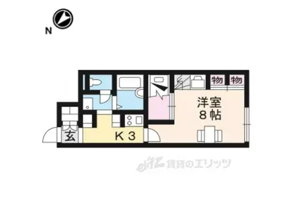 レオパレス高宮 K2(1K/1階)の間取り写真