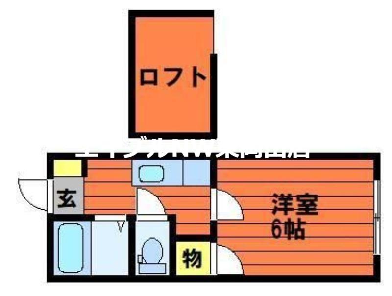 ACT18(1K/2階)の間取り写真