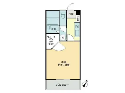 QUA WADA(1K/3階)の間取り写真