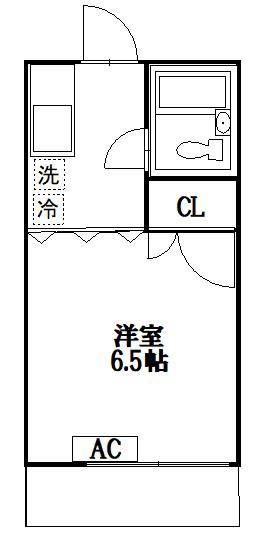 ファイブ深沢(1K/3階)の間取り写真