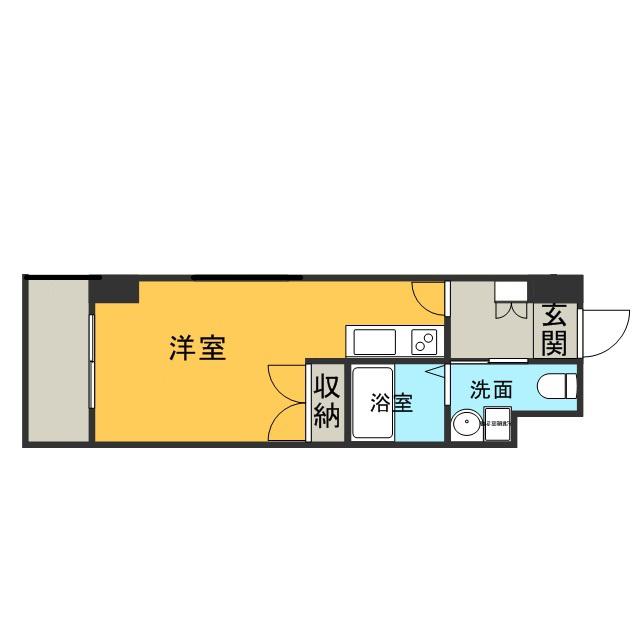 CLUB ORIENT NO72(ワンルーム/1階)の間取り写真