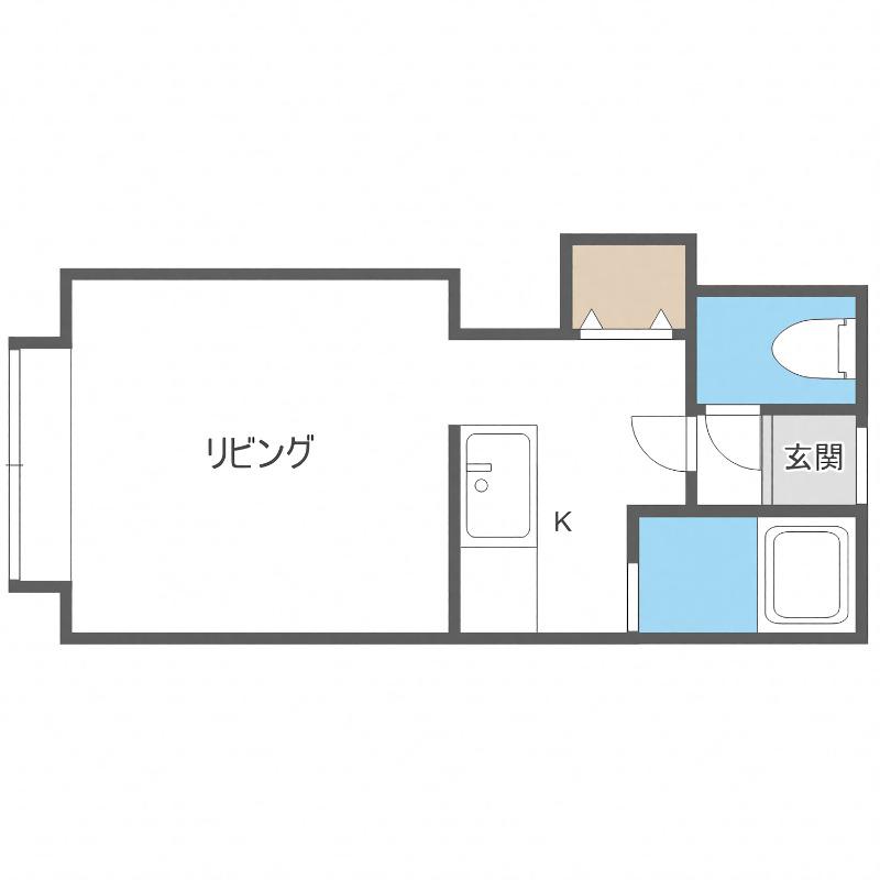 ラビリンス壱番館(1K/1階)の間取り写真