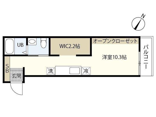 GRACE西栄 ANNEX(ワンルーム/3階)の間取り写真