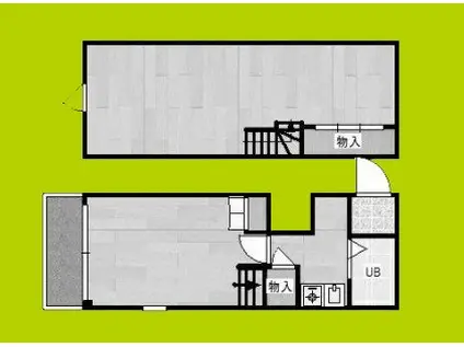 SKハイツ平野(2K/7階)の間取り写真