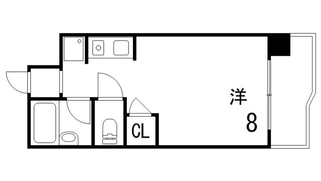 オギタビル(ワンルーム/3階)の間取り写真
