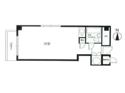 横山町ダイカンプラザ(ワンルーム/6階)の間取り写真