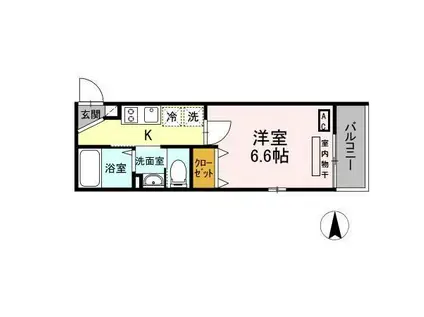 MIJAS KAMEARI-NORTE(1K/3階)の間取り写真