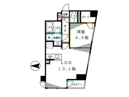 レジディア高円寺(1LDK/6階)の間取り写真