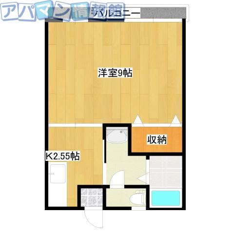 グリーンハウス(1K/1階)の間取り写真