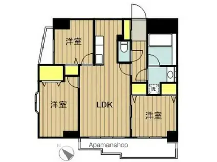 ア一バンコ ト戸田公園(3LDK/4階)の間取り写真