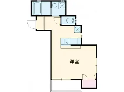 カーム名切(ワンルーム/3階)の間取り写真
