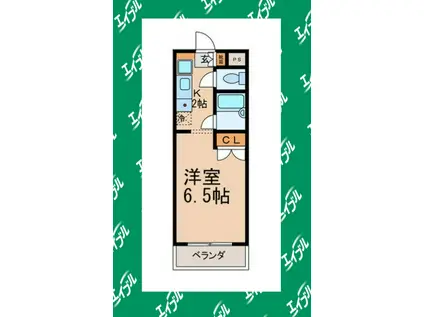 東山ビレッジ(1K/3階)の間取り写真