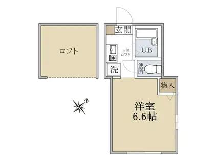 LA MER YOKOHAMA(ワンルーム/2階)の間取り写真