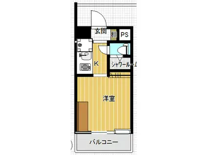 スカイコート明大前第2(ワンルーム/8階)の間取り写真