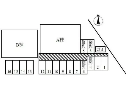 ウェルヴィラM(2LDK/1階)の間取り写真