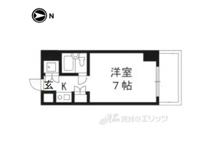 シリウス星の子(1K/5階)の間取り写真