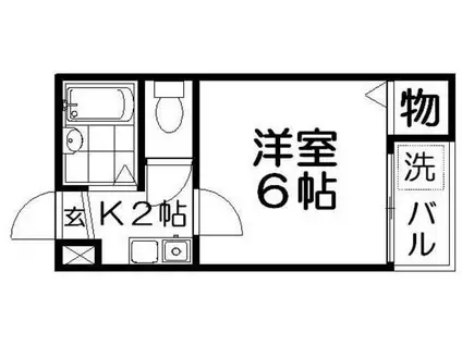 RENATUS寝屋川(1K/4階)の間取り写真