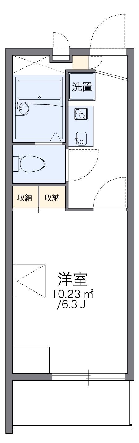 レオパレス千石和多宮(1K/1階)の間取り写真