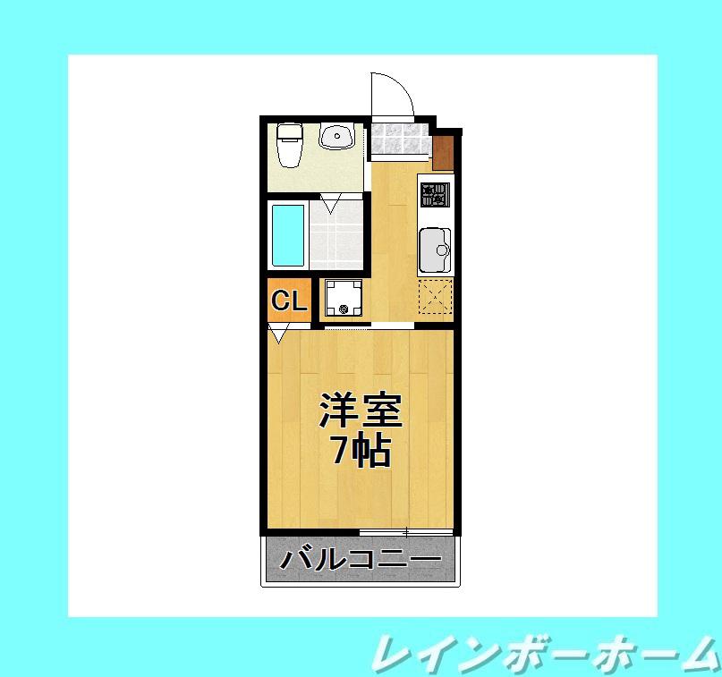柏の葉VILLEGE(1K/1階)の間取り写真
