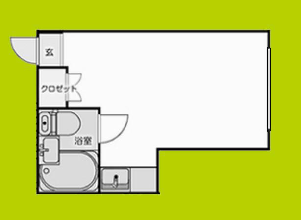 エスオーハイツ(ワンルーム/2階)の間取り写真