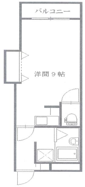 ステラコートIV(ワンルーム/2階)の間取り写真