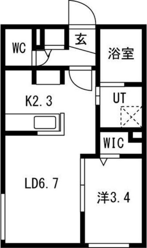 PARTENZA(1LDK/3階)の間取り写真