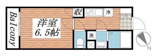 センターパーク綾瀬(1K/1階)の間取り写真