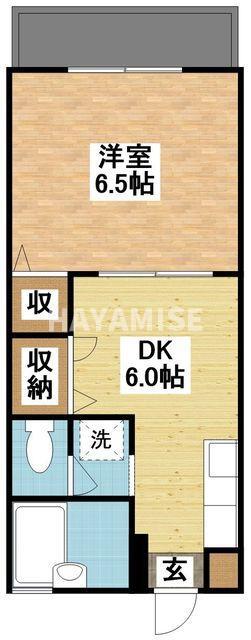 メゾン・ヴィラ(1DK/1階)の間取り写真