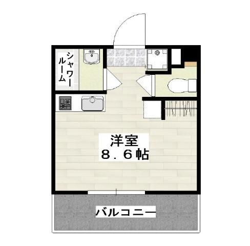 アルヴィータ古島(ワンルーム/5階)の間取り写真