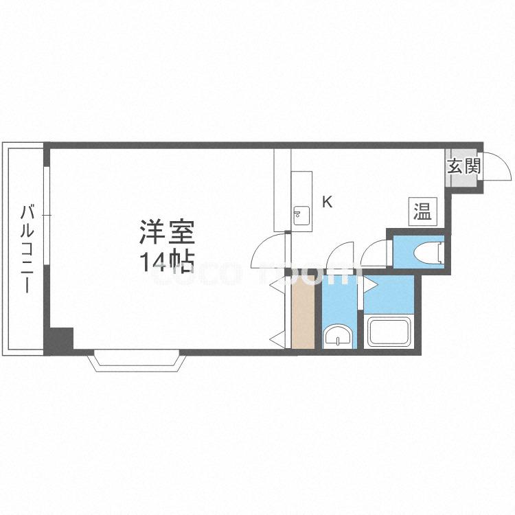 ヴェローナI(1LDK/2階)の間取り写真