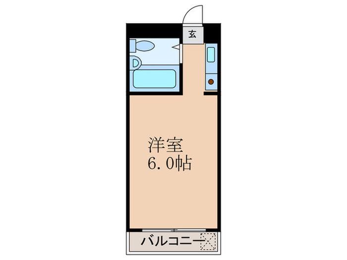 LEALEA梅田3番館(ワンルーム/2階)の間取り写真
