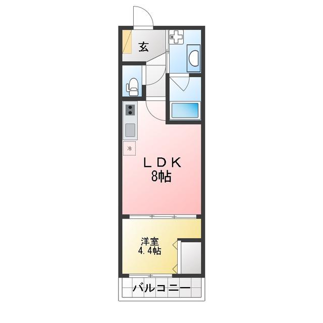 橋本6丁目計画(1LDK/2階)の間取り写真