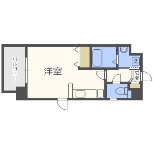 アーバンフラッツ上町(ワンルーム/3階)の間取り写真