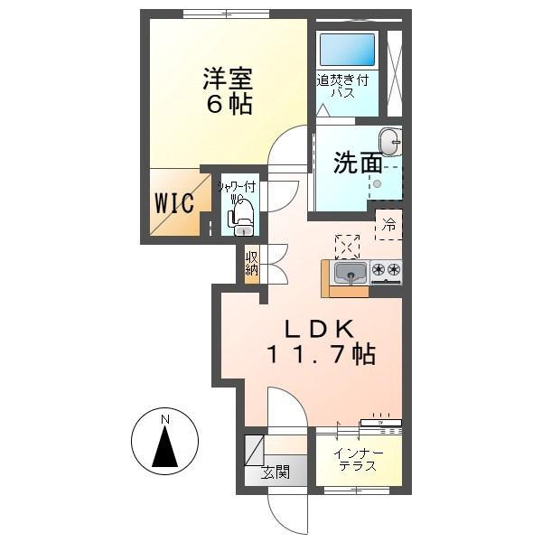 サンマルコ上田 A棟(1LDK/1階)の間取り写真