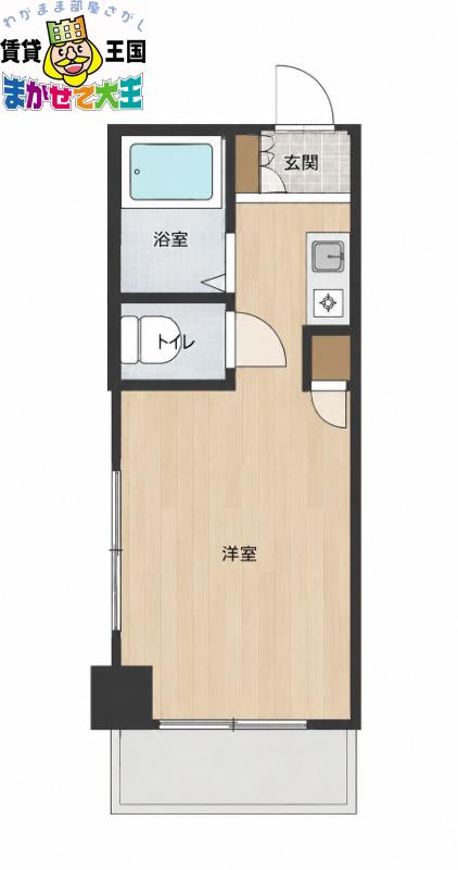 ALICE GARDEN(1K/5階)の間取り写真
