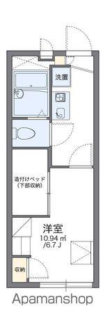 レオパレスプロヴァンス(1K/2階)の間取り写真